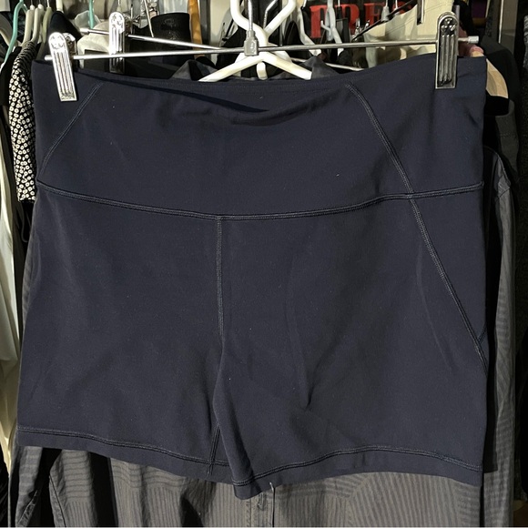 Athleta Navy Bike Shorts, EUC, Large. - Picture 6 of 11